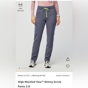 Figs Yola Skinny High Waisted 2.0 - Space Navy XST